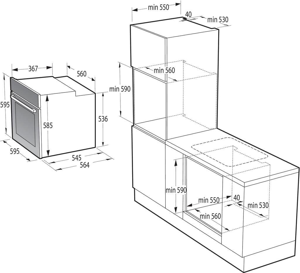 Gorenje BPSX6747A05BG цена и информация | Cepeškrāsnis | 220.lv