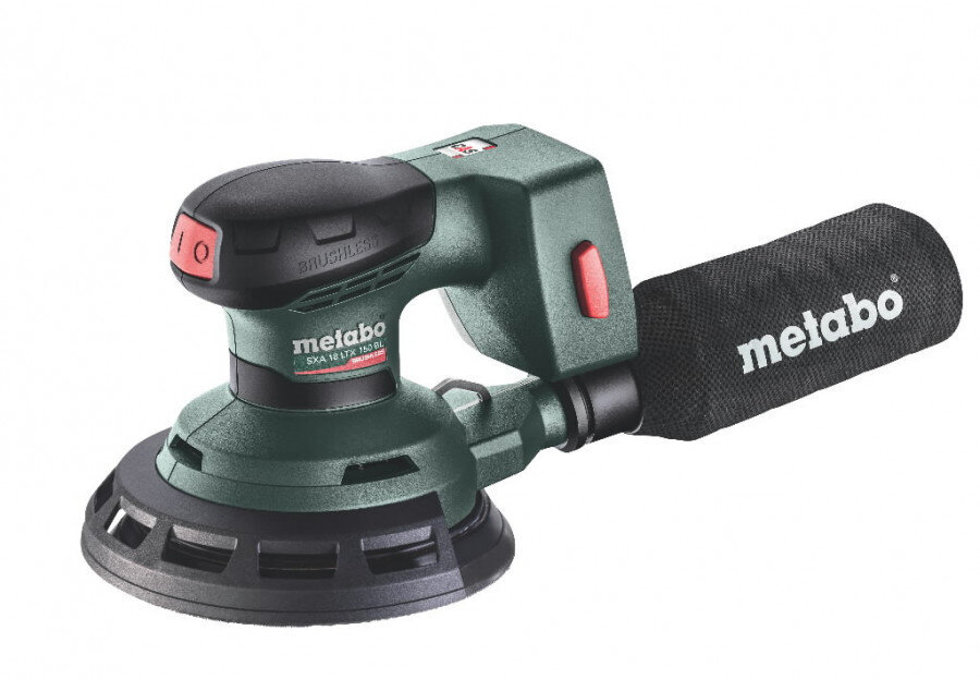 Akumulatora orbitālā slīpmašīna SXA 18LTX 150 BL, karkass, Metabo 600411850&MET цена и информация | Slīpmašīnas | 220.lv