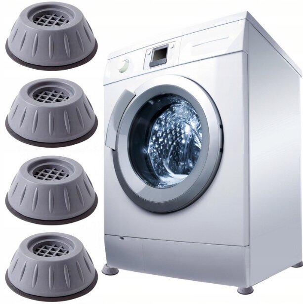 Pretvibrācijas gumijas spilventiņi veļas mašīnai, 4 gab. цена и информация | Lielās sadzīves tehnikas piederumi | 220.lv