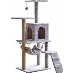 5 уровневая кошачья когтеточка с зонами для отдыха, 138 см цена и информация | Когтеточки | 220.lv