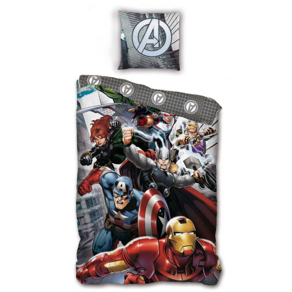 Avengers Action - gultas veļa 140x200cm cena un informācija | Bērnu gultas veļa | 220.lv