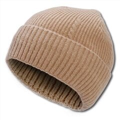 Зимняя шапка-бини Perf Perform, вязаная, песочного цвета цена и информация | Мужские шарфы, шапки, перчатки | 220.lv