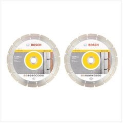 Bosch standarta universāls dimanta griešanas disks 230 mm 2 gab (2x 2608615065) betona turētājs 22,23 mm cena un informācija | Rokas instrumenti | 220.lv