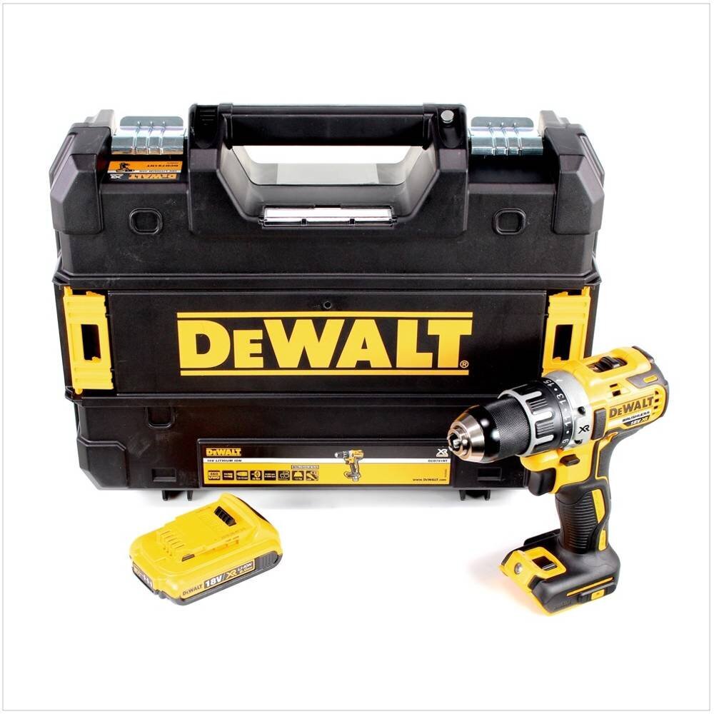 Akumulatora urbjmašīna DeWalt DCD 791 NT 18 V 70 Nm bezsuku + 1x akumulators 2,0 Ah + TSTAK - bez lādētāja цена и информация | Skrūvgrieži, urbjmašīnas | 220.lv