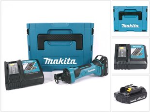 Аккумуляторный резак для гипсокартона Makita DCO 180 RY1J 18В с аккумулятором и блоком для зарядки цена и информация | Фрезы | 220.lv