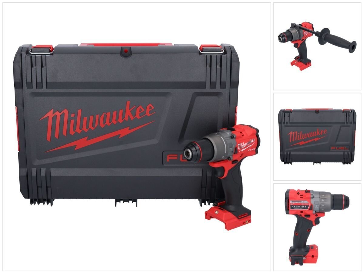 Milwaukee M18 FPD3-0X akumulatora triecienurbjmašīna 18 V 158 Nm bezsuku (4933479859) + HD Box - bez akumulatora, bez lādētāja cena un informācija | Skrūvgrieži, urbjmašīnas | 220.lv