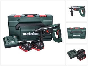 Metabo KH 18 LTX 24 Bezvada kombinētais domkrats 18 V 2,1 J SDS plus + 2x akumulators 5,5 Ah + lādētājs + metaBOX cena un informācija | Perforatori | 220.lv