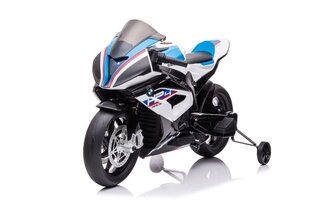 Vienvietīgs elektriskais motocikls bērniem BMW HP4 Race, balts cena un informācija | Bērnu elektroauto | 220.lv