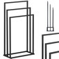 Statīvs 3 dvieļiem brīvi stāvošai grīdai TĒRAUDS 45 x 21,5 x 84 cm tumši pelēks цена и информация | Vannas istabas aksesuāri | 220.lv