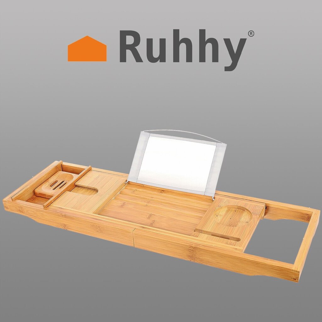 Vannas istabas galds Ruhhy 9710, brūns, 112x23x4,5 cm цена и информация | Vannas istabas aksesuāri | 220.lv