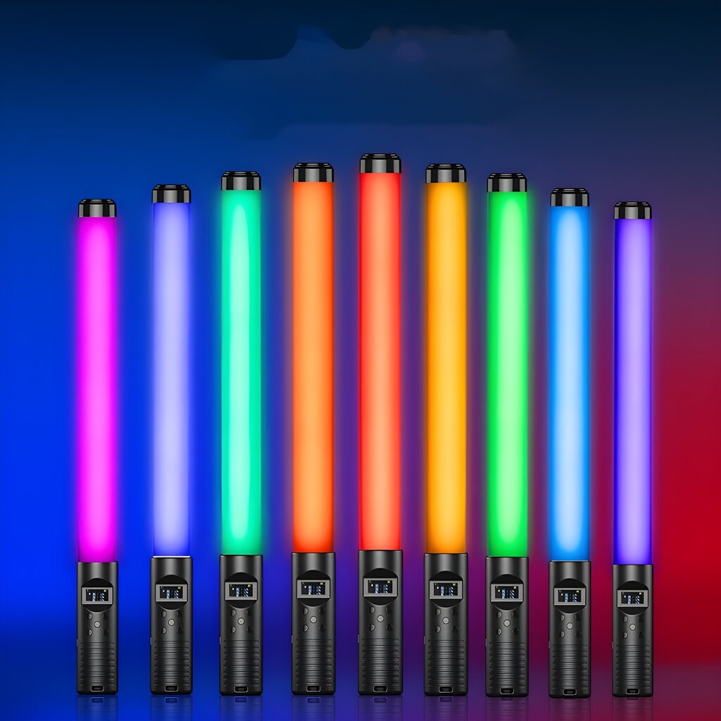 LED RGB cauruļtipa gaisma ar tālvadības pulti Livman M7 cena un informācija | Apgaismojums fotografēšanai | 220.lv