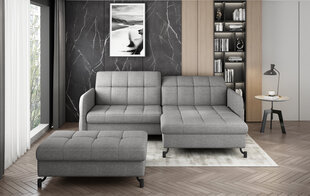 Левый угловой диван и пуфик Eltap Lorelle, серый цвет цена и информация | Угловые диваны | 220.lv