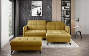 Левый угловой диван и пуфик Eltap Lorelle, цвет желтый цена и информация | Угловые диваны | 220.lv