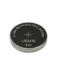Аккумулятор LIR2430 70 мАч 0,2 Втч Li-Ion 3,6 В 24,5x3 мм цена и информация | Батарейки | 220.lv