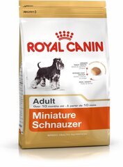 Royal Canin Miniature Schnauzer Adult для взрослых собак шнауцеров, 7,5 кг цена и информация |  Сухой корм для собак | 220.lv