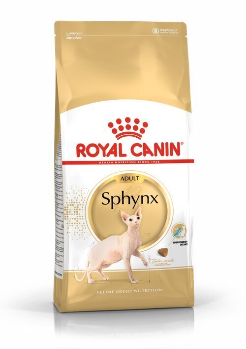 Royal Canin Sphynx Adult Pork sfinksu šķirnes kaķiem, 2 kg цена и информация | Sausā barība kaķiem | 220.lv