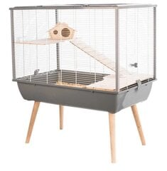 Клетка для грызунов Zolux Neo Silta Rodents, 78x48x58 см, серая цена и информация | Переноски, сумки | 220.lv