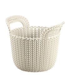 Grozs Knit XS apaļš 3L 23x19x19cm balts цена и информация | Ящики для вещей | 220.lv