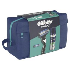 Dāvanu komplekts Gillette Mach3 Skuveklis + 1 rezerves asmens + želeja 200 ml + maisiņš цена и информация | Косметика и средства для бритья | 220.lv