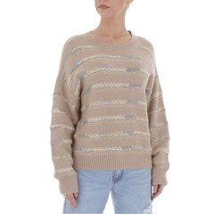 Sieviešu adīts džemperis White Icy, one size, krēmkrrāsā цена и информация | Женские кофты | 220.lv