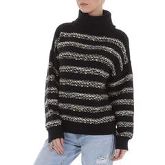 Sieviešu adīts džemperis White Icy, one size, melns цена и информация | Женские кофты | 220.lv