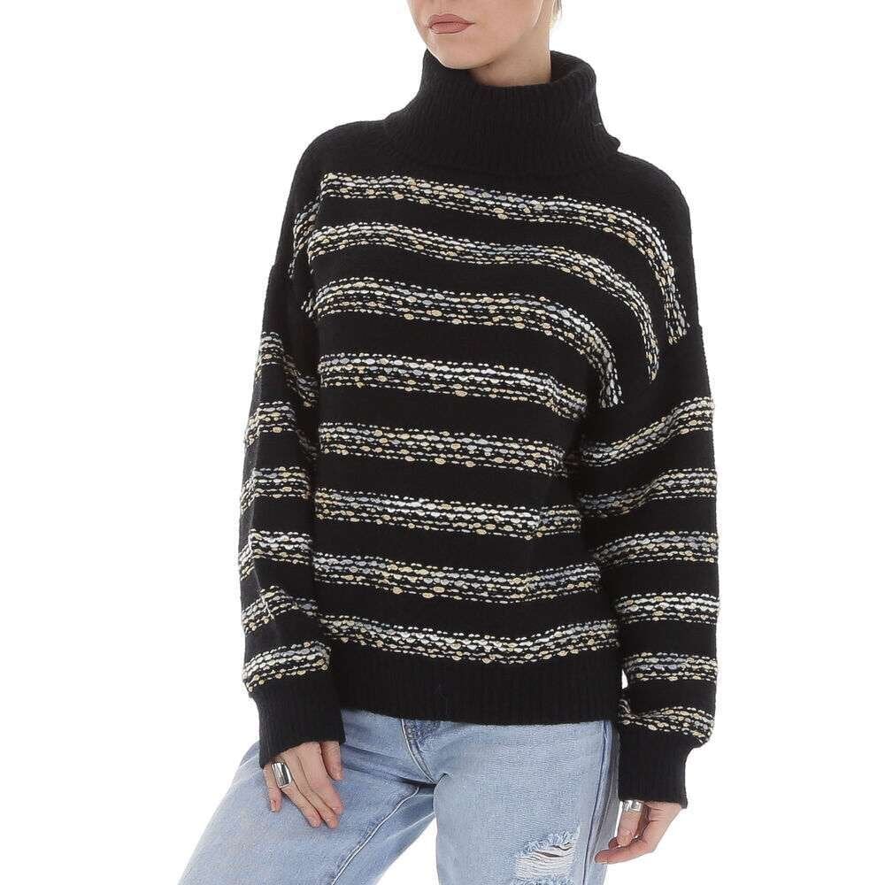 Sieviešu adīts džemperis White Icy, one size, melns цена и информация | Sieviešu džemperi | 220.lv