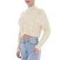 Sieviešu adīts džemperis White Icy, one size, bēšs цена и информация | Sieviešu džemperi | 220.lv