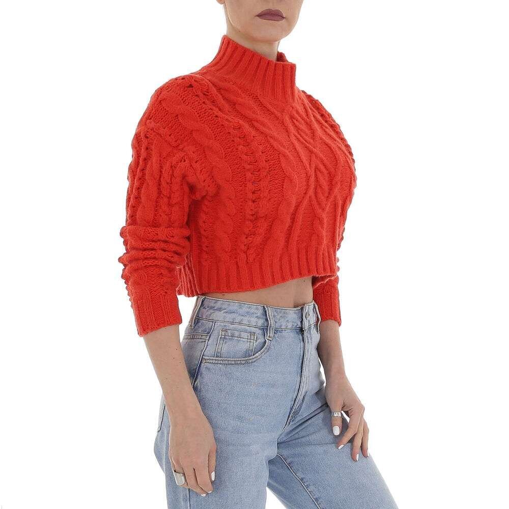 Sieviešu adīts džemperis White Icy, one size, oranžs цена и информация | Sieviešu džemperi | 220.lv