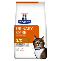 Hill"s Feline s/d Urinary Care pieaugušiem kaķiem ar vistu, 1,5 kg cena un informācija | Sausā barība kaķiem | 220.lv