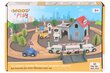 Koka vilciena komplekts, 65 d. цена и информация | Rotaļlietas zēniem | 220.lv
