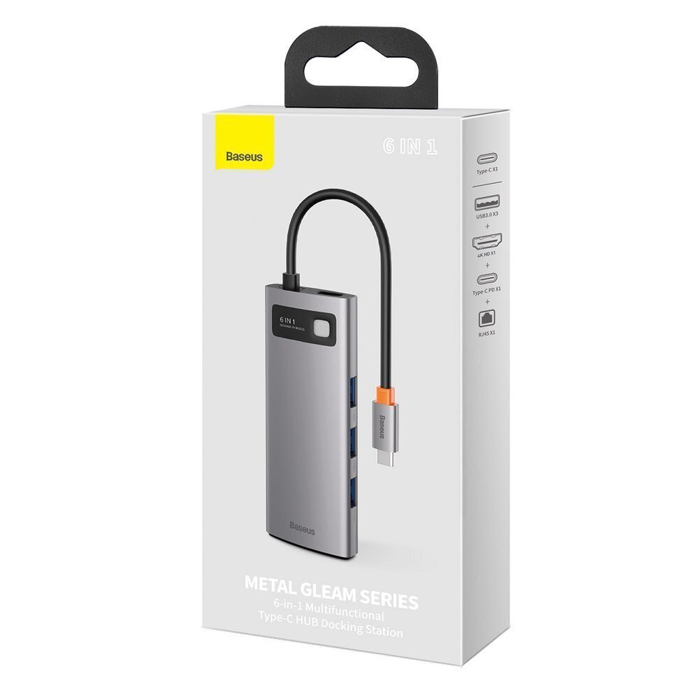 Baseus HUB 6in1 цена и информация | Adapteri un USB centrmezgli | 220.lv