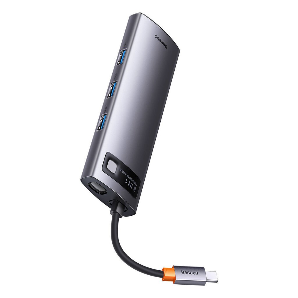 Baseus Metal Gleam Series HUB 8in1 цена и информация | Adapteri un USB centrmezgli | 220.lv