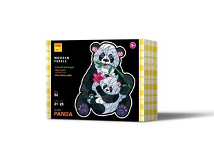 Koka puzle Panda, 52 d. cena un informācija | Puzles, 3D puzles | 220.lv