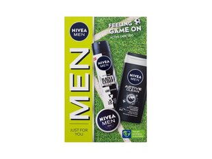 Kosmētikas komplekts Nivea vīriešiem: krēms, 30 ml + dušas želeja, 250 ml + antiperspirants, 150 ml cena un informācija | Dušas želejas, eļļas | 220.lv