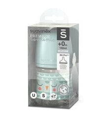 Бутылка Suavinex 150 мл, 0 мес+, зеленая цена и информация | Бутылочки и аксессуары | 220.lv