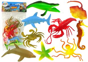 Jūras dzīvnieku figūriņu, 9 gab. cena un informācija | Rotaļlietas zēniem | 220.lv