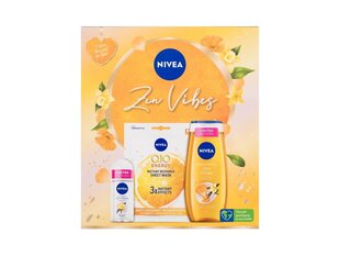 Kosmētikas komplekts Nivea: tekstila sejas maska ​​+ dušas želeja, 250 ml + antiperspirants, 50 ml cena un informācija | Dušas želejas, eļļas | 220.lv