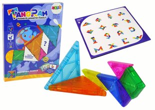 Magnētiskie bloki Tangram Lean Toys cena un informācija | Konstruktori | 220.lv