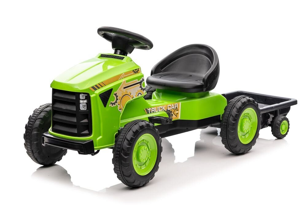 Pedāļu traktors ar piekabi G206, zaļš cena un informācija | Rotaļlietas zīdaiņiem | 220.lv