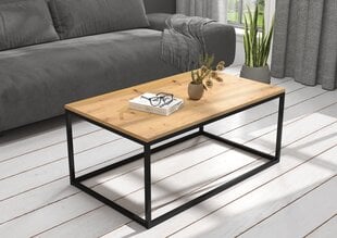 Журнальный столик ADRK Furniture Narisa 100х60 см, коричневый/черный цвет цена и информация | Журнальные столики | 220.lv