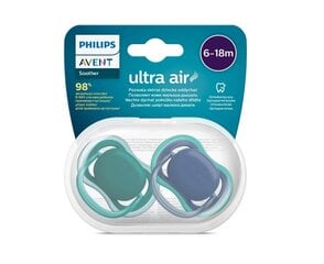 Соска Philips Avent Ultra Air, 6-18 месяцев, 2 шт. цена и информация | Соски на бутылочку | 220.lv