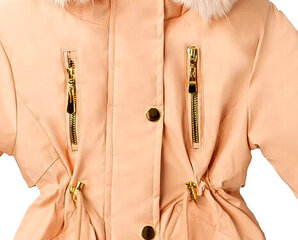 Зимняя куртка для девочки, оранжевая цена и информация | Куртки, пальто для девочек | 220.lv