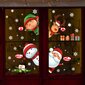 Ziemassvētku un Jaungada logu uzlīmes, 4 gab 35cm x 25cm цена и информация | Dekoratīvās uzlīmes | 220.lv