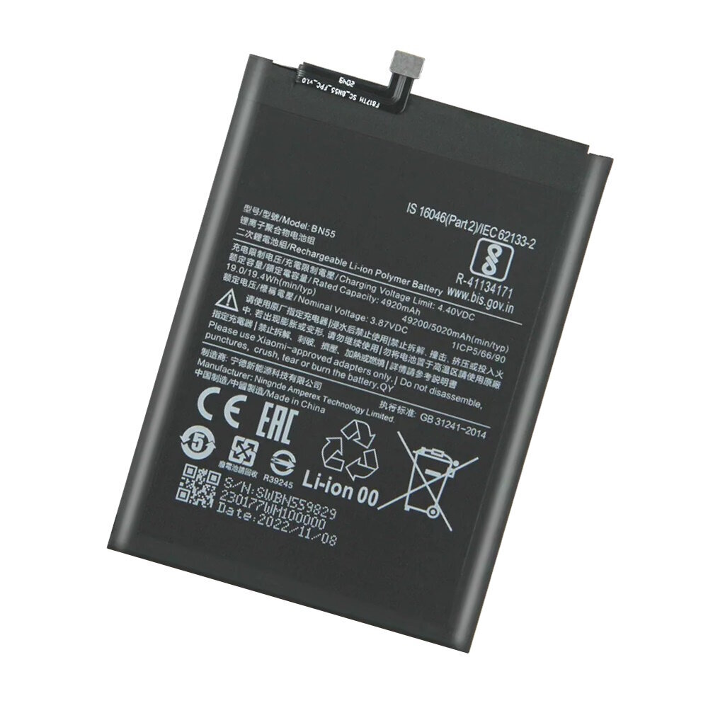 OEM BN55 Akumulators Xiaomi Redmi Note 9s cena un informācija | Akumulatori mobilajiem telefoniem | 220.lv