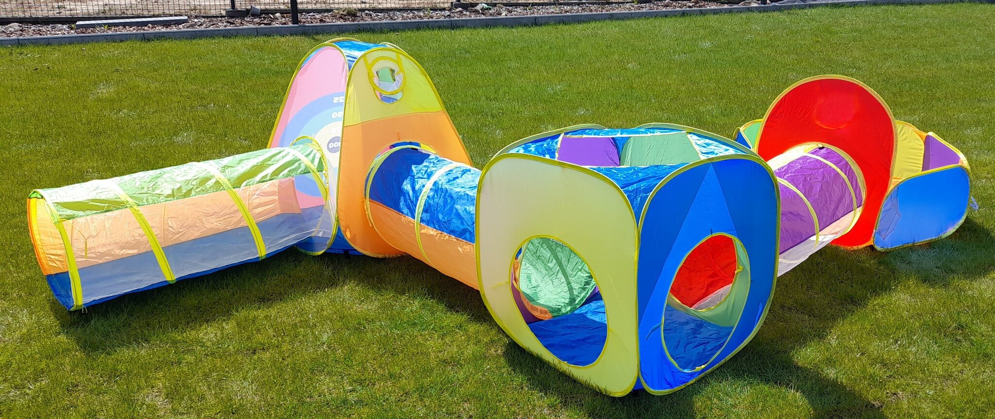 Telts bērniem ar tuneļiem ABC 6in1 Plus Shield cena un informācija | Bērnu rotaļu laukumi, mājiņas | 220.lv