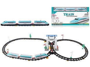 Dzelzceļa komplekts, 60x29x5cm cena un informācija | Rotaļlietas zēniem | 220.lv