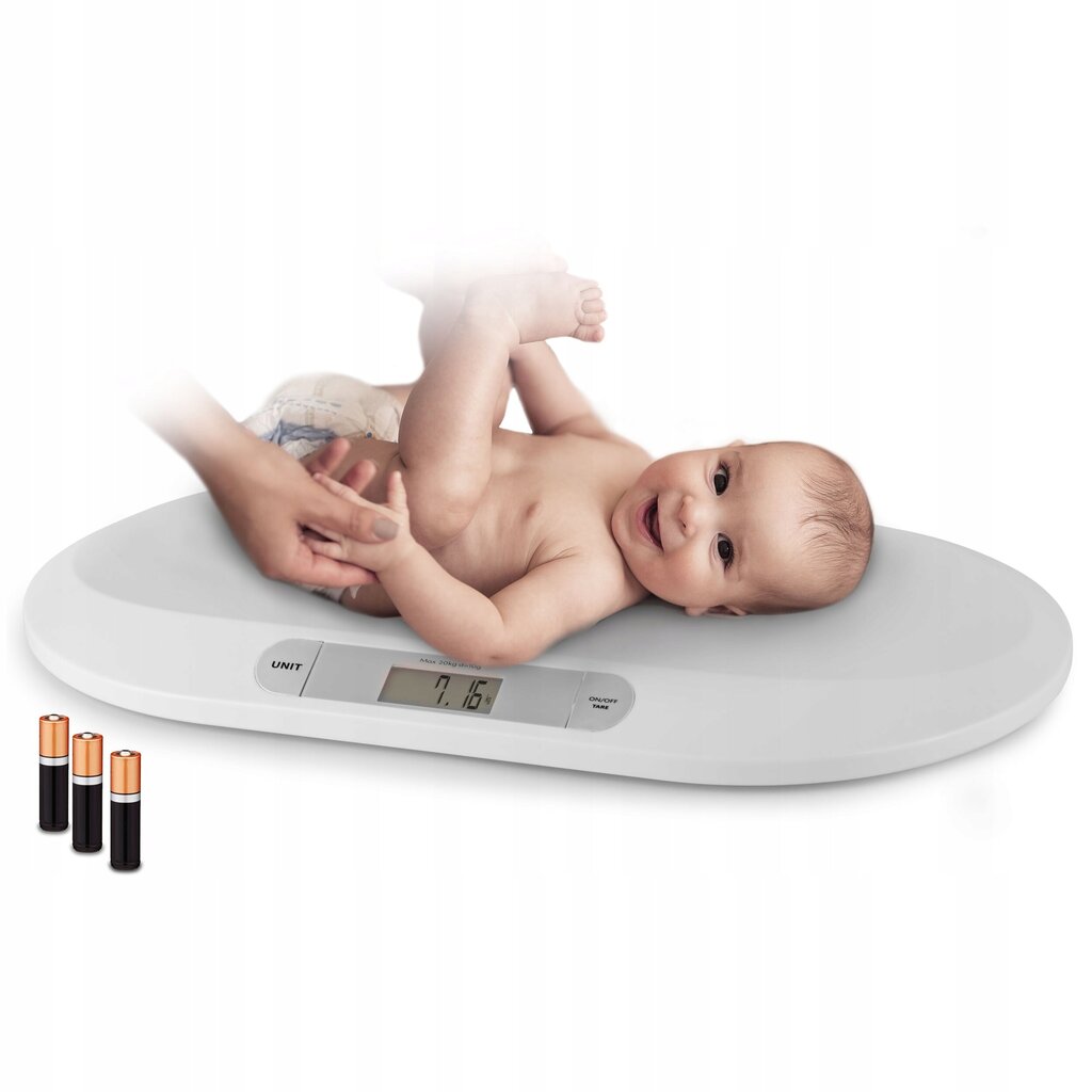 Elektroniskie mazuļu svari, balts cena un informācija | Jaundzimušo aprūpes preces | 220.lv