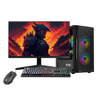 Gaming PC Comet 7.1 + 24" 165Hz Monitor, AMD Ryzen 5 3600 4.2 GHz, 1 TB SSD, RAM 16 GB, Windows 10 cena un informācija | Stacionārie datori | 220.lv