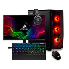 Gaming PC Corsair 1, Intel Core i5-12400F 2.8 GHz, 1 TB SSD, RAM 16 GB, Windows 10 cena un informācija | Stacionārie datori | 220.lv