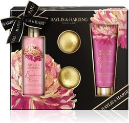 Набор подарков для женщин Baylis & Harding Boudiore Cherry Blossom Luxury Bathing Treats: бомбочки для ванны 2 x 75 г + крем для душа 300 мл + лосьон для рук и тела 200 мл цена и информация | Масла, гели для душа | 220.lv